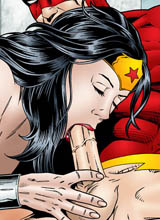 Wonder Woman sucking cock